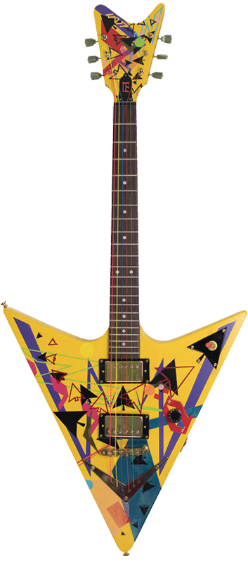 ACE OF SPADES . ESMALTE SOBRE GUITARRA ELECTRICA. 104,5 X 45 X 5,5 cm.