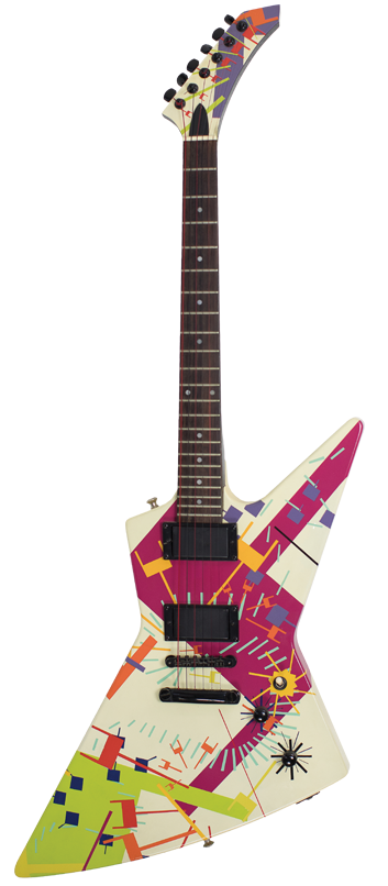 BILLIE JEAN . ESMALTE SOBRE GUITARRA ELECTRICA. 110 x 36,5 x 4,5 cm.